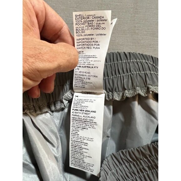 Puma x Bill Walsh King Shorts Mens Medium Gray Pocketed Reflective Running Men. - Picture 6 of 14